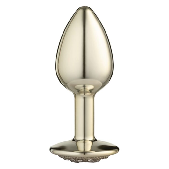 Lite Plug anal Dourado Pequeno Cravejado - Imagem 2