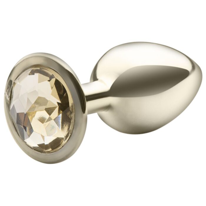 Lite Plug anal Dourado Pequeno com Pedra Dourada - Imagem 3