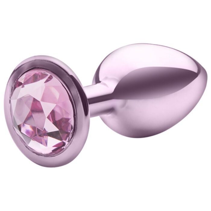 Lite Plug anal Rosa Pequeno com Pedra Rosa - Imagem 3