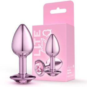 Lite Plug anal Rosa Pequeno com Pedra Rosa