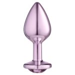 Lite Plug anal Rosa Médio com Pedra Rosa - Imagem 2