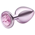 Lite Plug anal Rosa Médio com Pedra Rosa - Imagem 3
