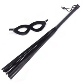 Kit Chicote 35cm e Máscara Tiazinha Preto