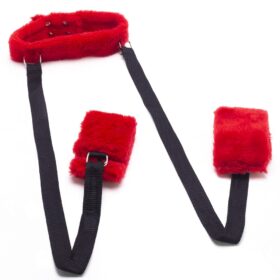 Coleira em Pelúcia com Amarra para Pernas - Sexy fantasy