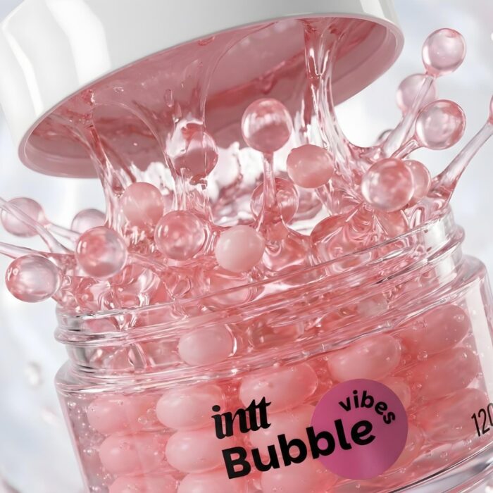 Intt Bubble Vibes Gel Deslizante com Esferas de Ativação Térmica e Vibratória Chiclete | 120g - Imagem 3
