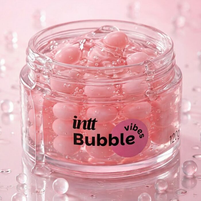 Intt Bubble Vibes Gel Deslizante com Esferas de Ativação Térmica e Vibratória Chiclete | 120g - Imagem 2