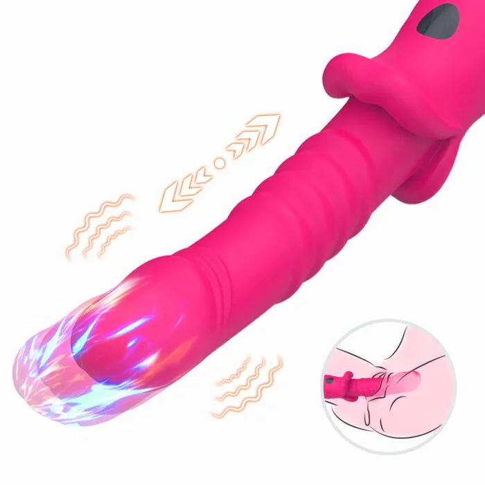 Vibrador Vai e Vem Recarregável com 10 Modos de Vibração - USK - Imagem 2