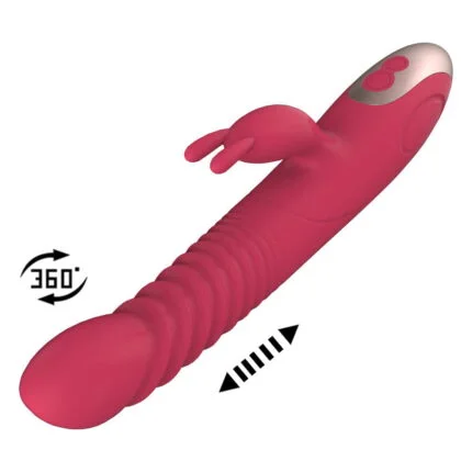 Vibrador Recarregável Vai e Vem com Rotação, 8 Vibrações e 7 Modos Palmer